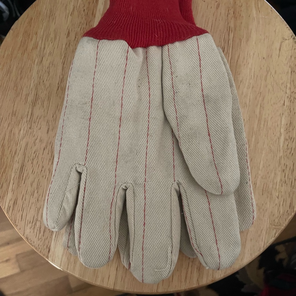 New double palm gloves-cotton-large